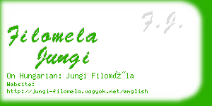 filomela jungi business card